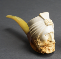 Turkish Carved Meerschaum Pipe